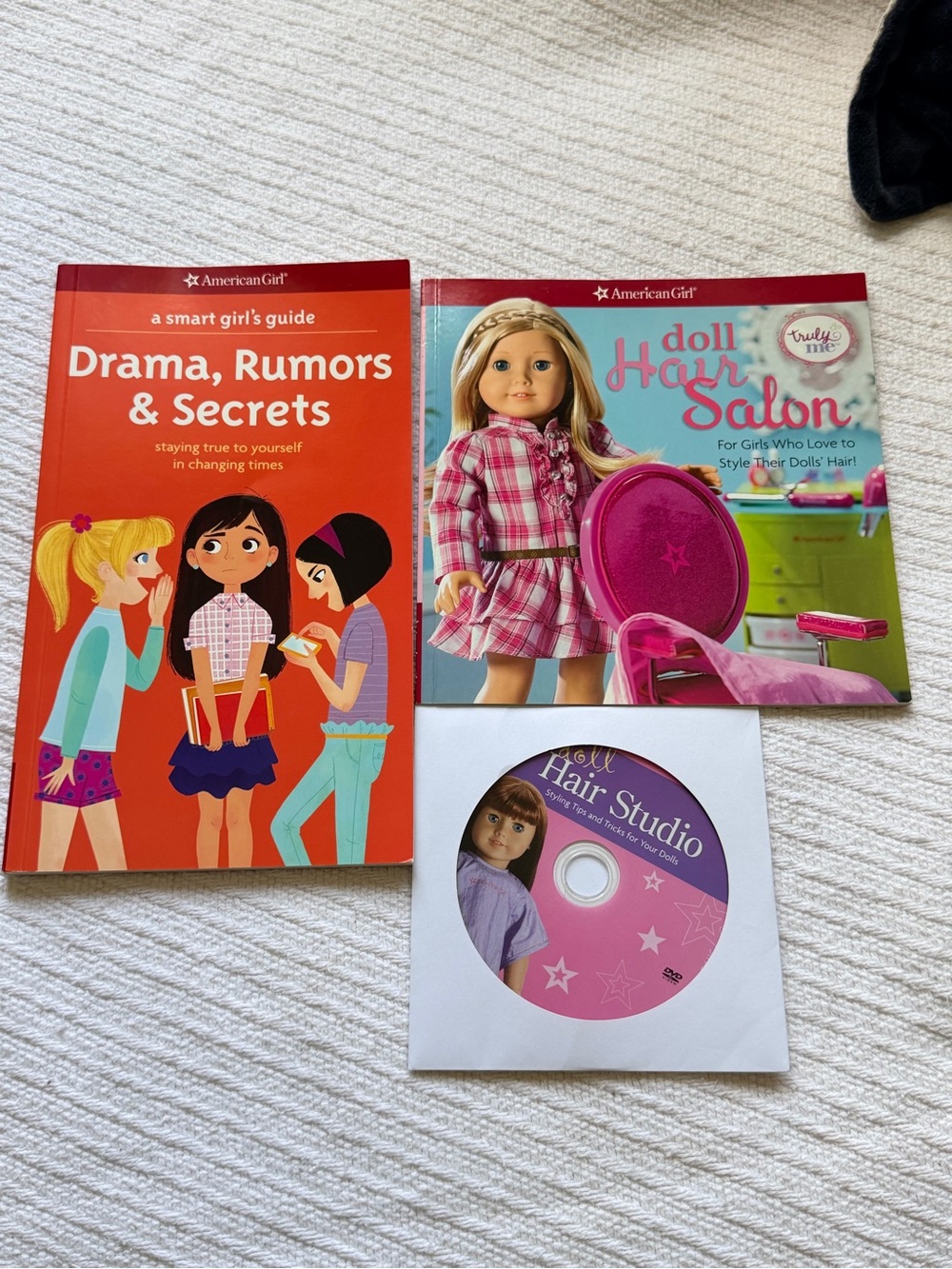 American Girl Doll Hair Salon and Drama Books Set